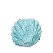 Vaza flori sticla albastra Scoica 25x12x21h