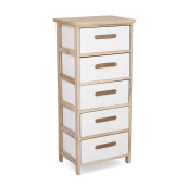 Comoda lemn alb maro Reka 40x29x90h