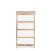 Comoda lemn alb maro Yvette 40x29x73h