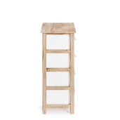 Comoda lemn alb maro Yvette 40x29x73h