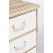 Comoda lemn mdf alb maro Yvette 40x29x90h