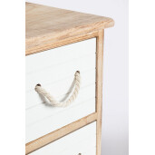 Comoda lemn alb maro Yvette 26x32x62h