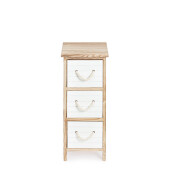 Comoda lemn alb maro Yvette 26x32x62h