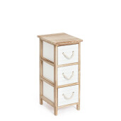 Comoda lemn alb maro Yvette 26x32x62h
