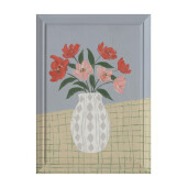 Tablou decorativ multicolor Flowers 50x2,3x70h