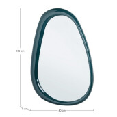 Oglinda perete rama poliuretan albastru deep Otilia 80x5x120h