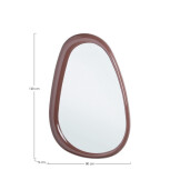 Oglinda perete rama poliuretan maro brick Otilia 80x5x120h