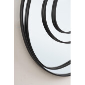 Oglinda perete otel negru Archie 72x3x80 cm