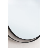 Oglinda perete otel negru Yasline 50x2 cm