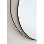 Oglinda perete otel negru Yasline 80x2 cm