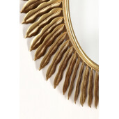 Oglinda perete metal auriu Safi 60x3.5 cm