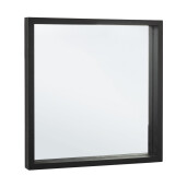 Oglinda perete lemn negru Tiziano 52x5x52 cm