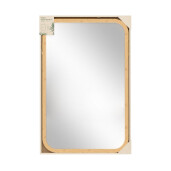 Oglinda perete bambus maro Desty 37x1.5x57 cm