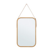 Oglinda perete bambus maro Desty 37x1.5x57 cm