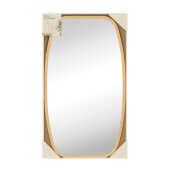 Oglinda perete bambus maro Desty 43.5x1.5x77 cm