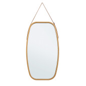 Oglinda perete bambus maro Desty 43.5x1.5x77 cm