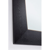 Oglinda perete lemn negru Mallow 139,5x4x139,5h