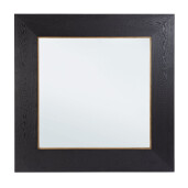 Oglinda perete lemn negru Mallow 139,5x4x139,5h