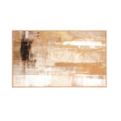 Tablou decorativ pictat manual canvas abstract nuante maro Bold 204x5x124h