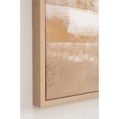Tablou decorativ pictat manual canvas abstract nuante maro Bold 204x5x124h