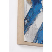 Tablou decorativ cu rama pictat manual canvas abstract Bold 124x5x204h