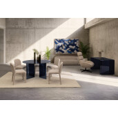 Tablou decorativ cu rama pictat manual canvas abstract Bold 124x5x204h