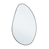 Oglinda perete rama otel negru Asteroid 59.5x1.5x101 cm