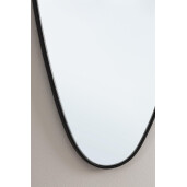 Oglinda perete rama otel negru Asteroid 56x1.5x130 cm