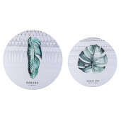 Set 2 tablouri canvas Exotic Ø50x2h; ø60x2h