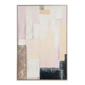 Tablou decorativ pictat manual canvas abstract Meldert 80x3,8x120h