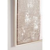 Tablou decorativ canvas pictat manual abstract Meldert 80x3,8x120h