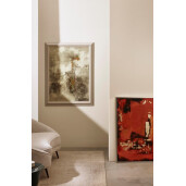 Tablou decorativ cu rama abstract pictat manual canvas Bold 80x4,8x110h