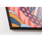 Tablou decorativ cu rama abstract pictat manual canvas Talent 90x3,5x120h