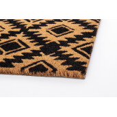 Covoras intrare casa cauciuc fibre cocos Tribal 40x60 cm