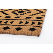 Covoras intrare casa cauciuc si fibre cocos Tribal 40x60 cm