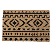 Covoras intrare casa cauciuc si fibre cocos Tribal 40x60 cm