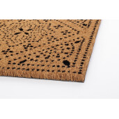 Covoras intrare casa cauciuc si fibre cocos Tribal Majolica 40x60 cm