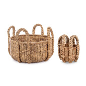 Set 2 cosuri depozitare zambila apa Kebur Ø26x21h; ø54x26h