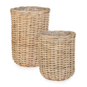 Set 2 cosuri ratan natur Jefri 50x65 cm, 65x80 cm