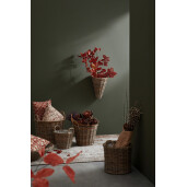 Cos ratan gri Randy Ø30x26x38-43h