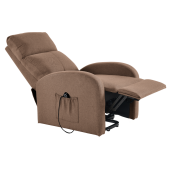 Fotoliu de relaxare pozitionabil maro Neris 72x90-161x86-105 cm 