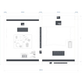 Cos rufe bambus natur textil bej Zahara Ø35x50h