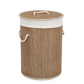 Cos rufe bambus natur textil bej Zahara Ø35x50h