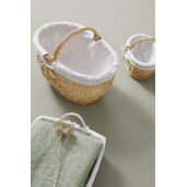 Set 3 cosuri depozitare bej natur Alesha 26x20x15/21h (2); 46x32x24/33h