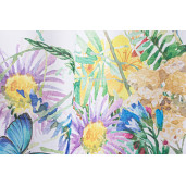 Perdea decorativa textil Flowers 140x280