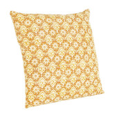 Set 4 perne decorative bumbac alb maro Arles 45x45 cm
