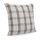 Set 2 perne decorative textil gri maro Vernon 50x50 cm