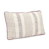 Set 2 perne decorative bumbac bordeaux bej Morgan 50x30 cm