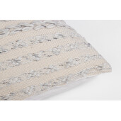Perna podea textil alb bej Tosh 80x80 cm