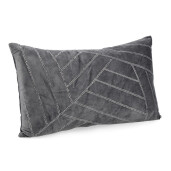 Set 2 perne decorative textil gri Lovell 50x30 cm